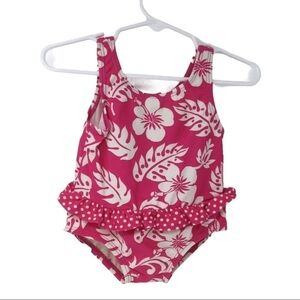 Children’s Place Hawaiian ruffle bottom swimsuit